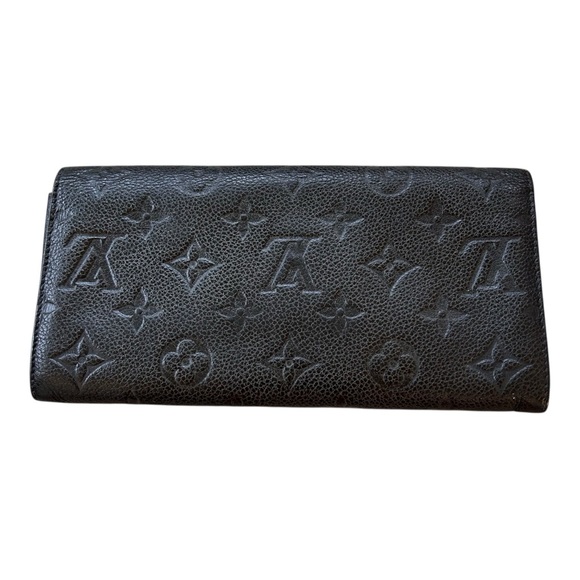 Louis Vuitton Black Monogram Empreinte Envelope Wallet – Noir EUC - Picture 2 of 11